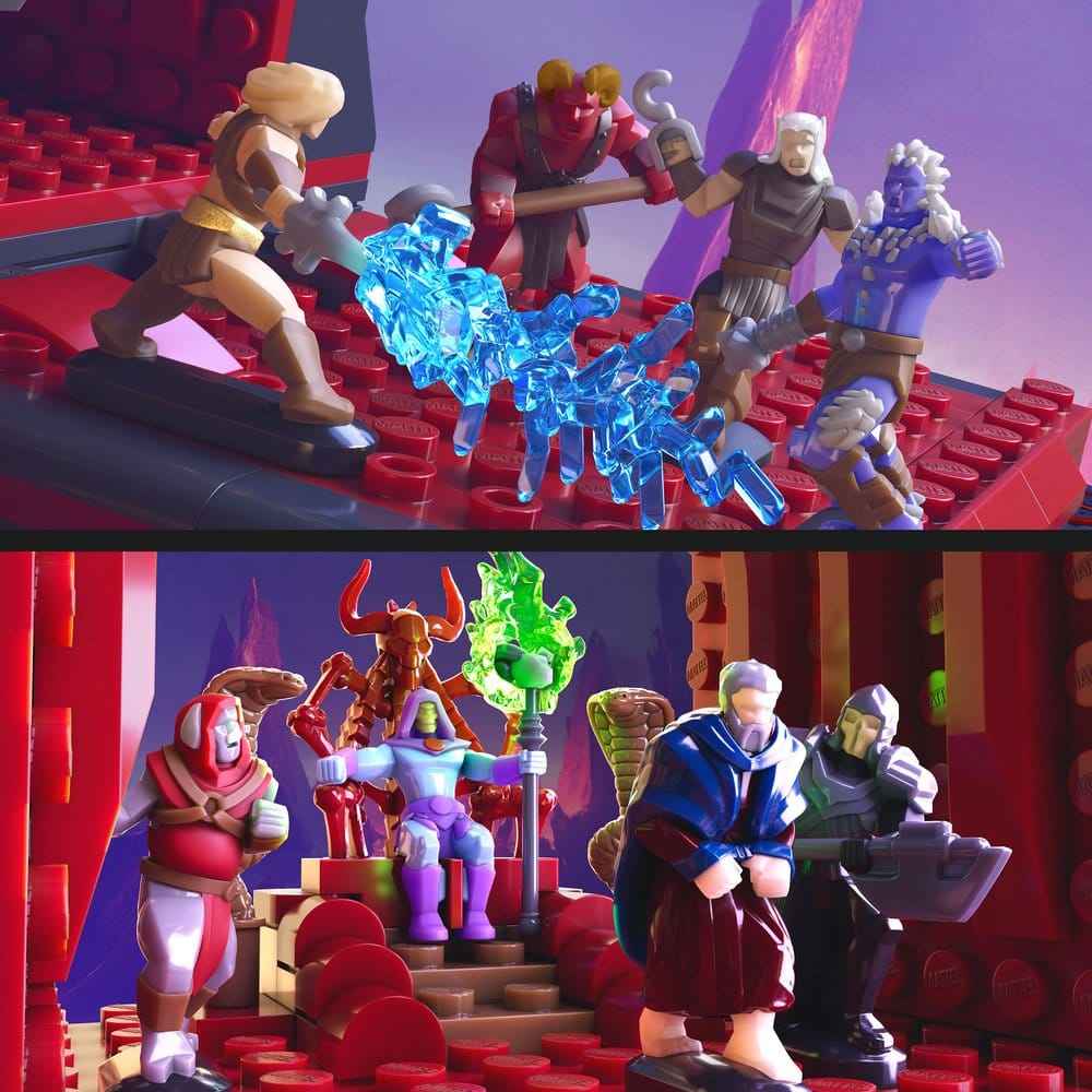 Masters of the Universe Mattel Brick Shop Byggsats Snake Mountain
