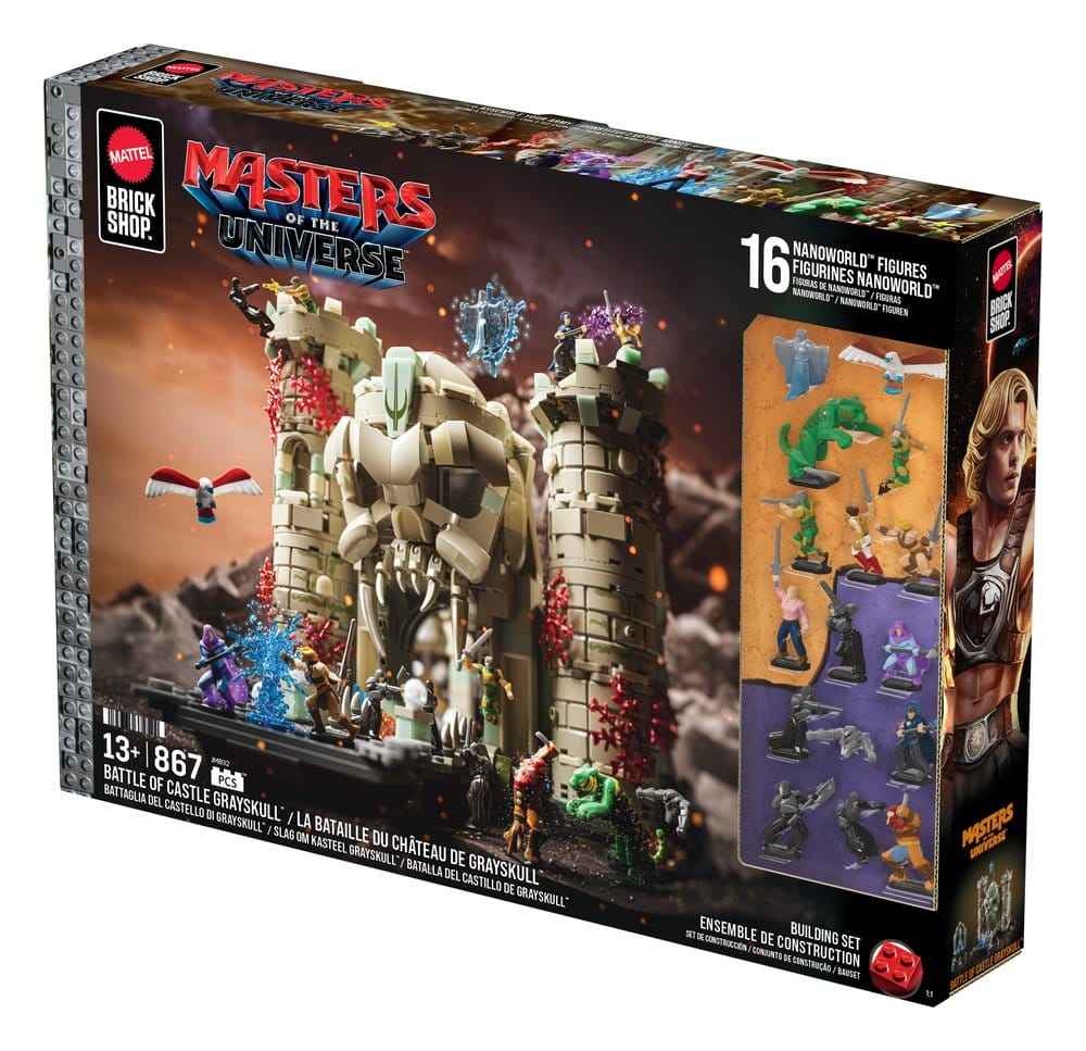 Masters of the Universe Mattel Brick Shop Byggsats Slottet Grayskull