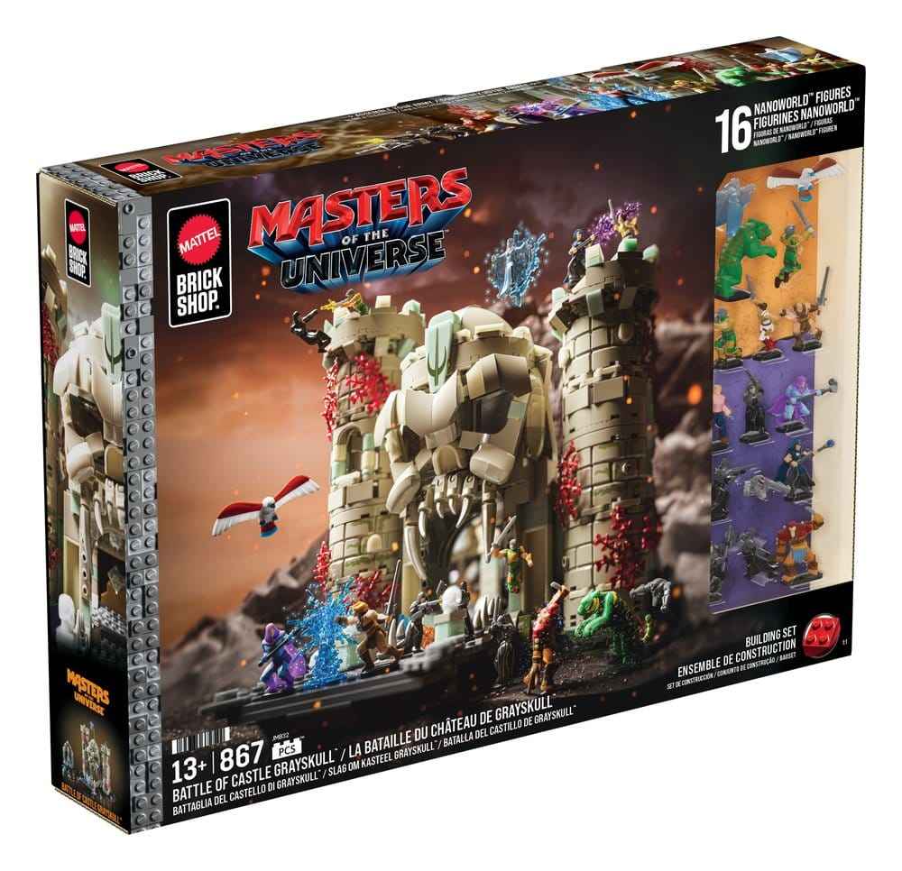 Masters of the Universe Mattel Brick Shop Byggsats Slottet Grayskull