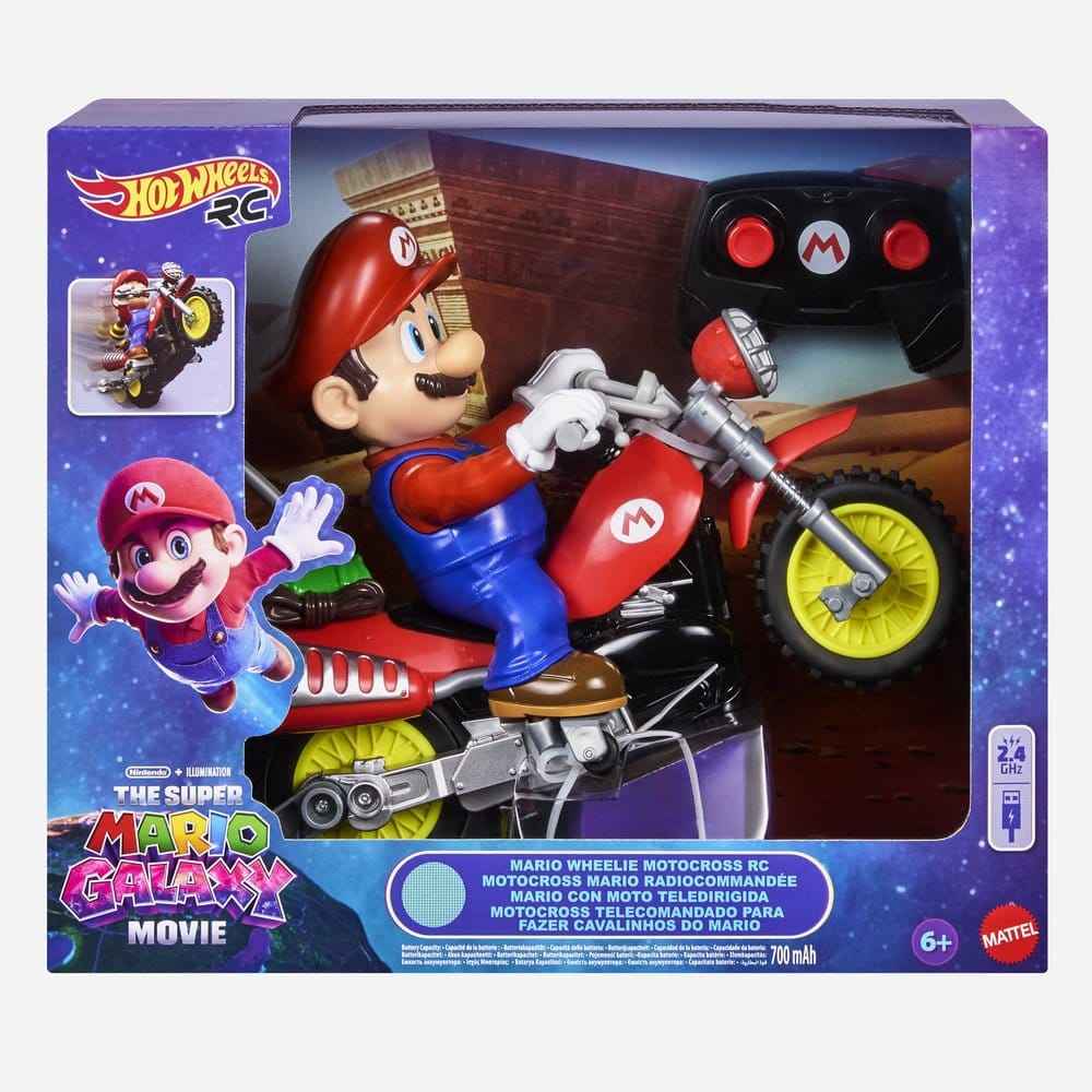Super Mario Galaxy-filmen Hot Wheels RC-fordon Mario Wheelie Motocross
