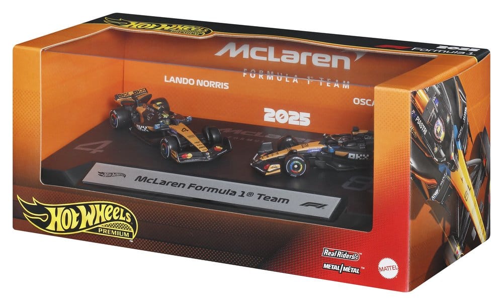 Formula 1 Hot Wheels Premium gjuten metallfordon 2-pack skala 1:64 Team McLaren