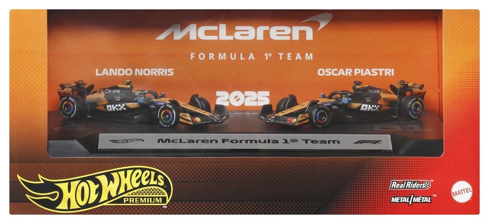 Formula 1 Hot Wheels Premium gjuten metallfordon 2-pack skala 1:64 Team McLaren