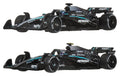 Formula 1 Hot Wheels Premium Die-Cast Fordon 2-Paket i Skala 1:64 Team Mercedes-AMG PETRONAS