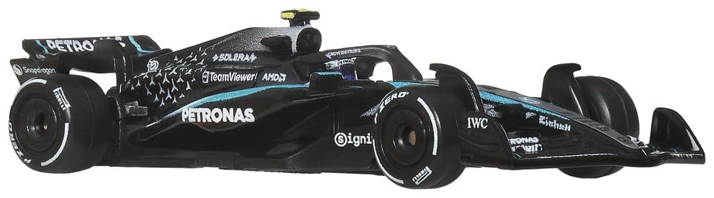 Formula 1 Hot Wheels Premium Die-Cast Fordon 2-Paket i Skala 1:64 Team Mercedes-AMG PETRONAS