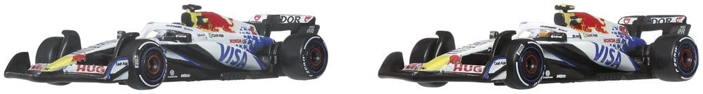 Formula 1 Hot Wheels Premium Die-Cast Fordon 2-Pack 1:64 Team Visa Cash App Racing Bulls
