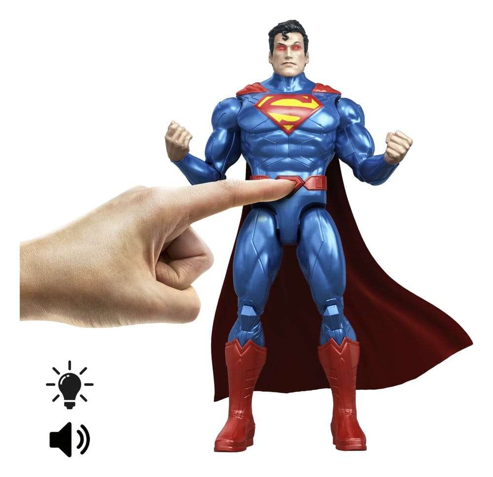 DC Premier Action Figur with Sound & Light Heat Vision Superman 16 cm