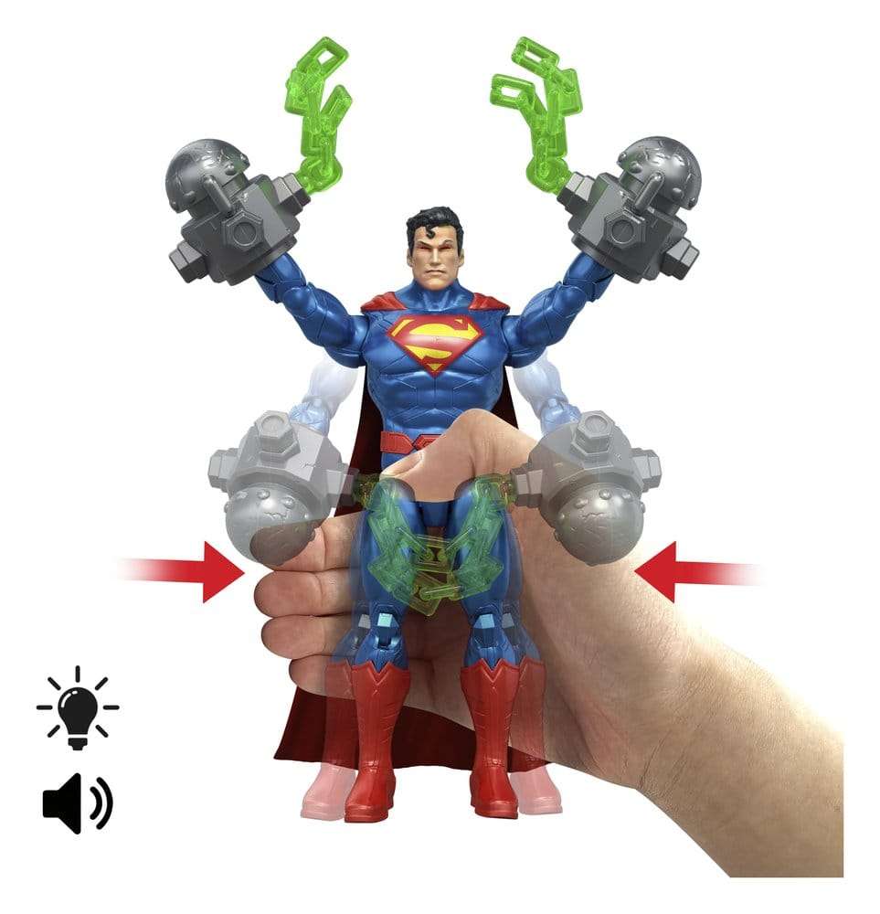 DC Premier actionfigur med ljud och ljus Heat Vision Superman 16 cm
