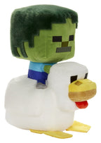 Minecraft Deluxe Plush Chicken Jockey 20 cm – Plush Toy from the Popular Game