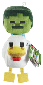 Minecraft Deluxe Plush Chicken Jockey 20 cm – Plush Toy from the Popular Game