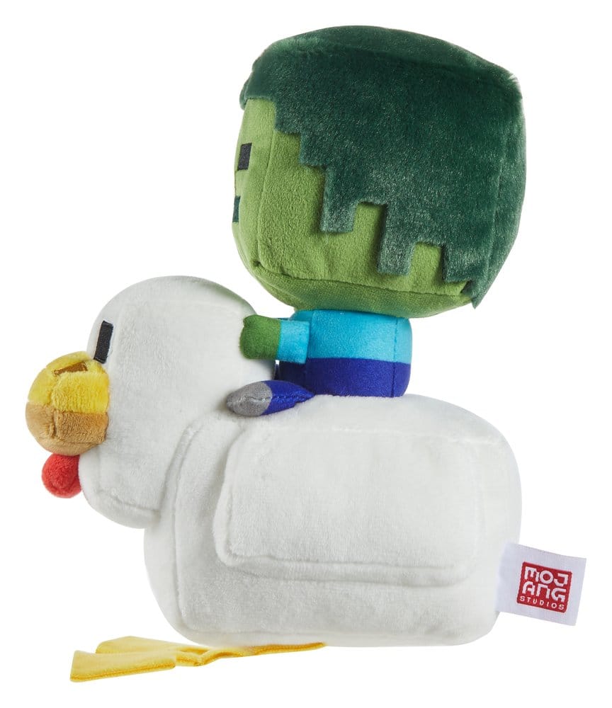 Minecraft Deluxe Plush Chicken Jockey 20 cm – Plush Toy from the Popular Game