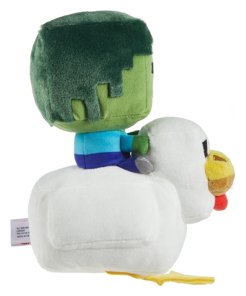 Minecraft Deluxe Plush Chicken Jockey 20 cm – Plush Toy from the Popular Game
