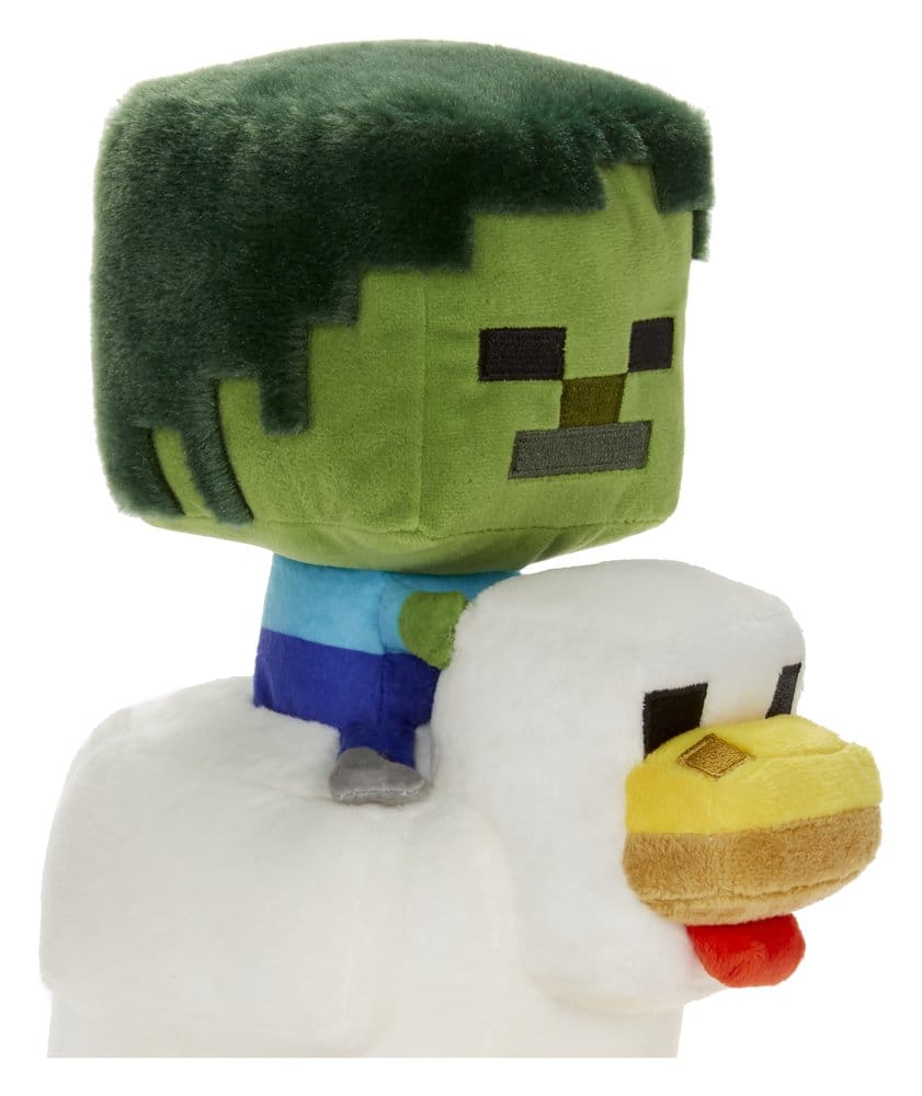 Minecraft Deluxe Plush Chicken Jockey 20 cm – Plush Toy from the Popular Game