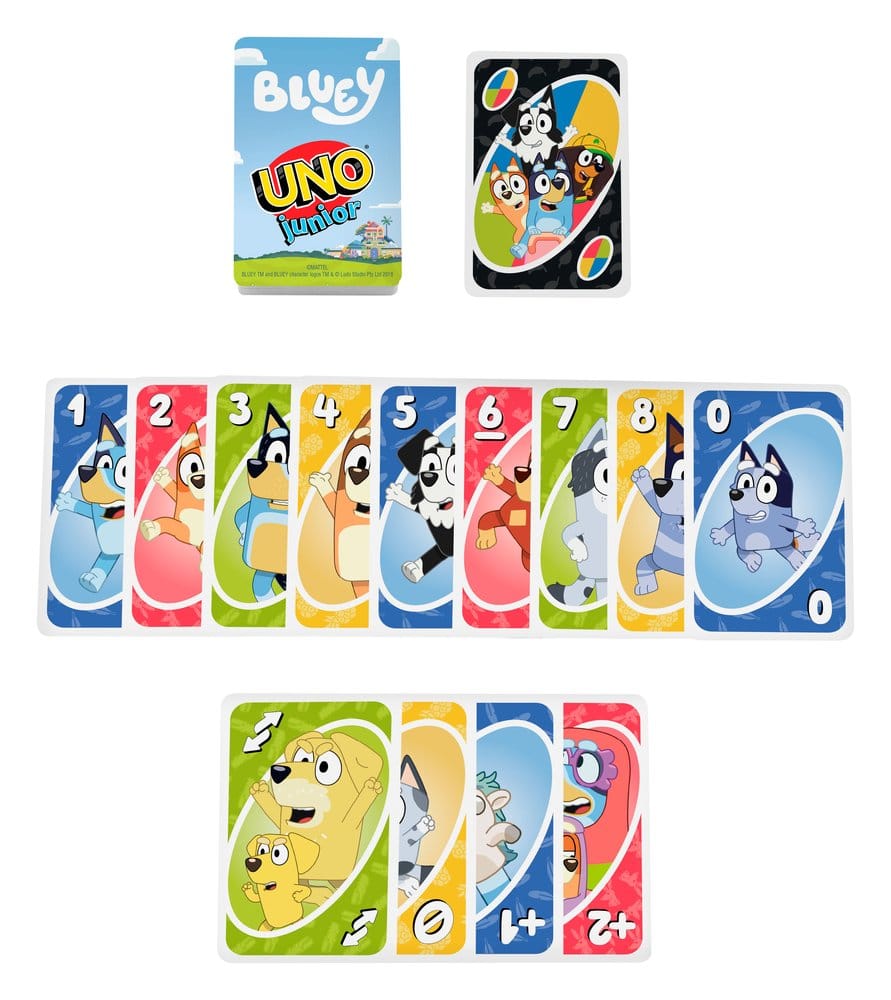 Bluey UNO Junior Kortspel