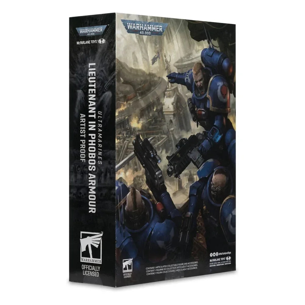 Warhammer 40,000 Action Figur Lieutenant i Phobos Armor (Ultramarines) (Artist Proof) 18 cm McFarlane Toys