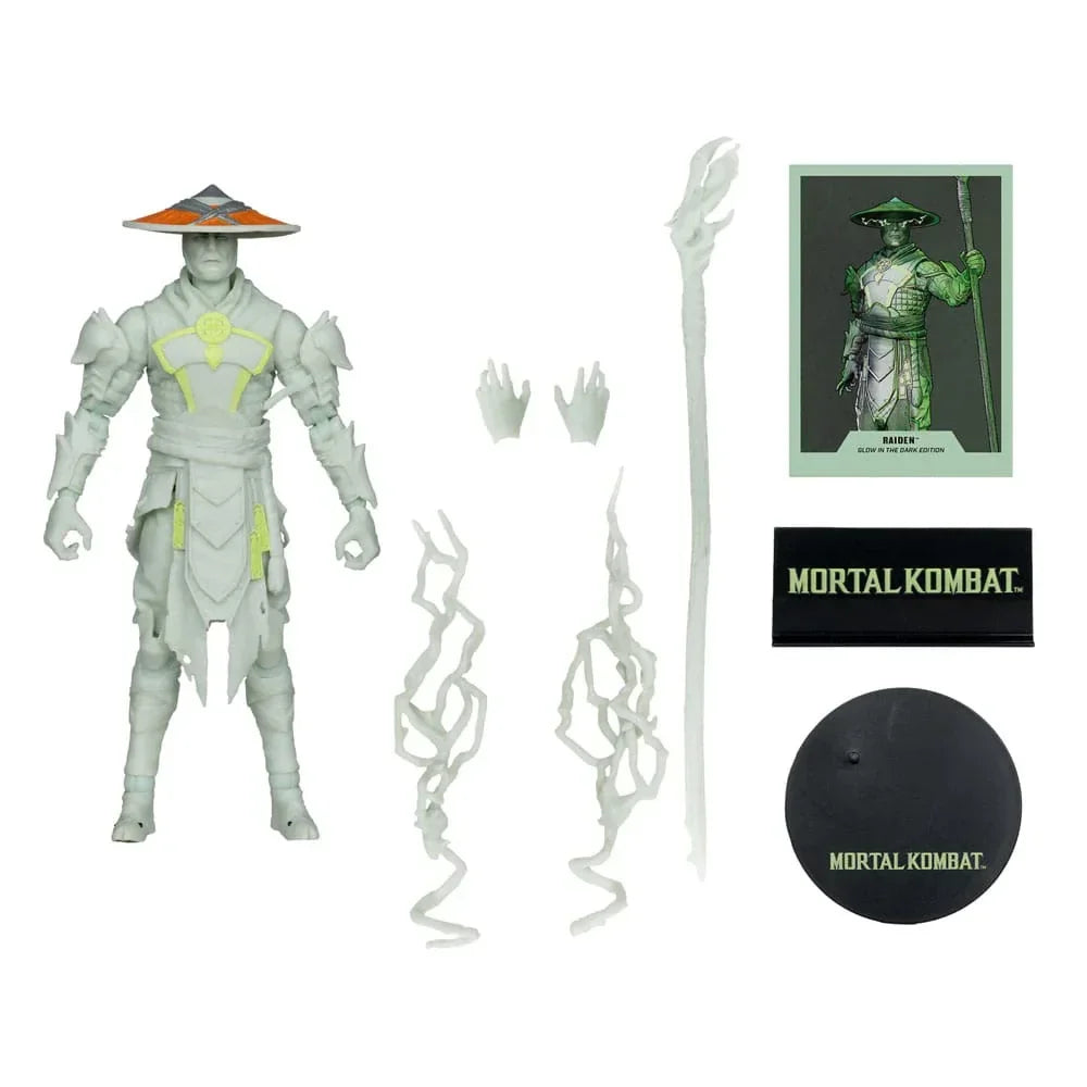 Mortal Kombat Action Figur Glow in the Dark Edition Raiden (Gold Label) 18 cm McFarlane Toys
