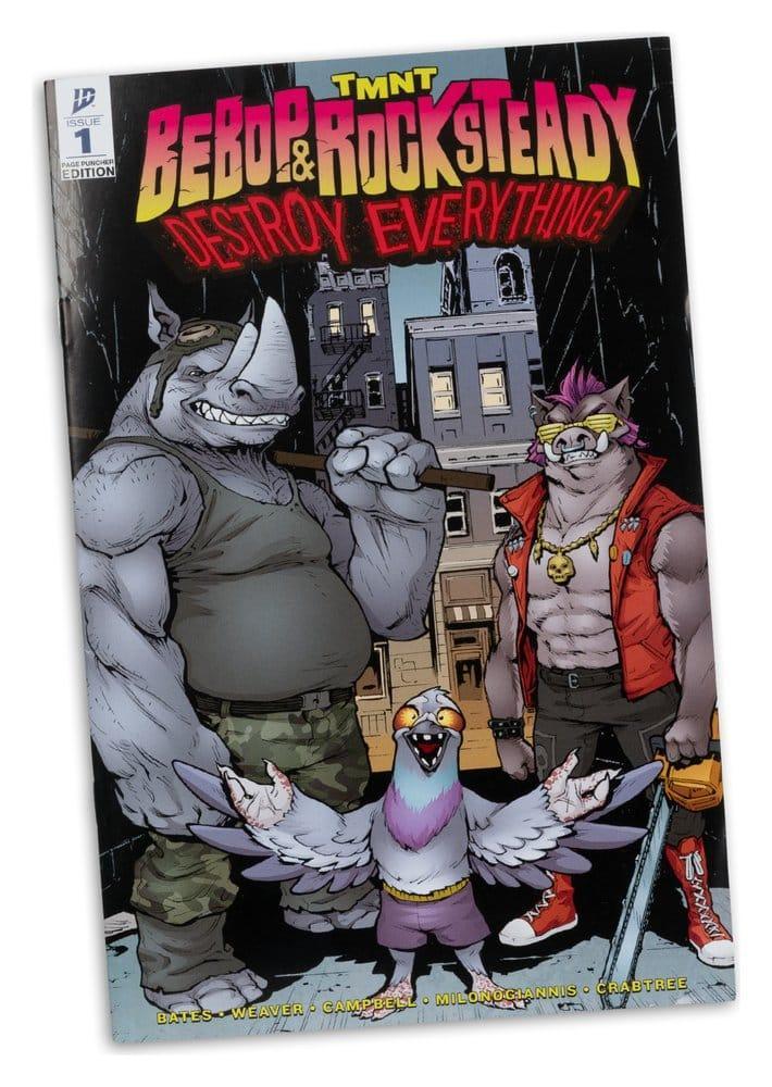 Teenage Mutant Ninja Turtles Page Punchers Action Figur Rocksteady 17 cm McFarlane Toys