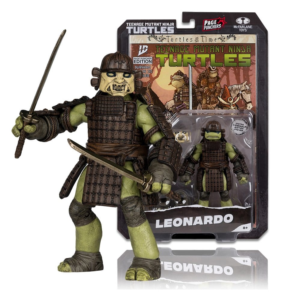 Teenage Mutant Ninja Turtles Page Punchers Action Figure Leonardo (Turtles in Time) 13 cm