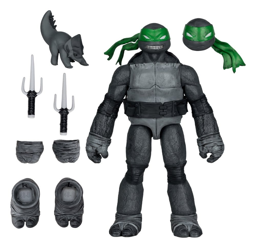 Teenage Mutant Ninja Turtles Page Punchers Action Figur (Black White & Green) (Red Platinum Edition) 13 cm