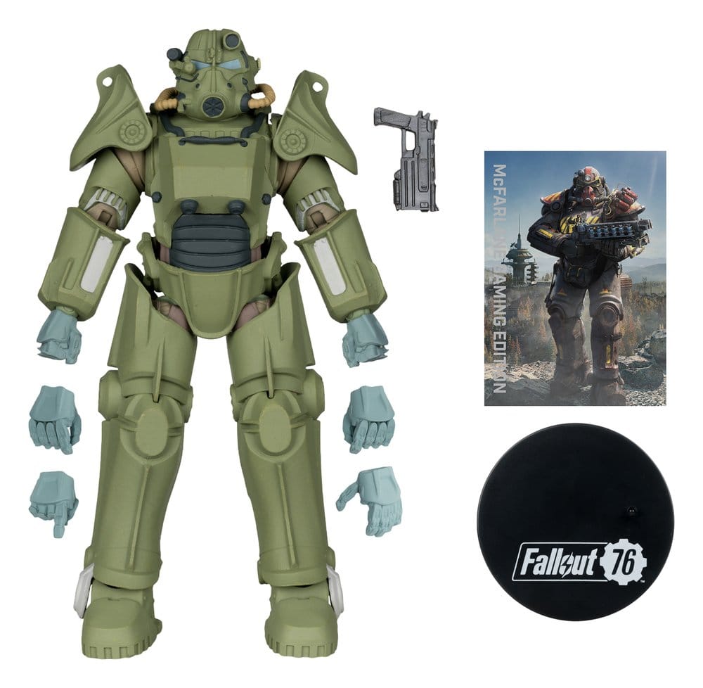 Fallout 76 Gaming Edition actionfigur T-45 Military Armor (Red Platinum Edition) 20 cm