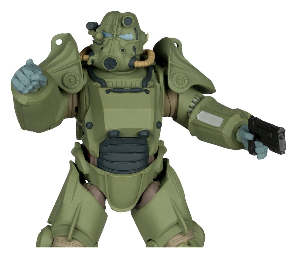 Fallout 76 Gaming Edition Action Figur T-45 Military Armor (Red Platinum Edition) 20 cm