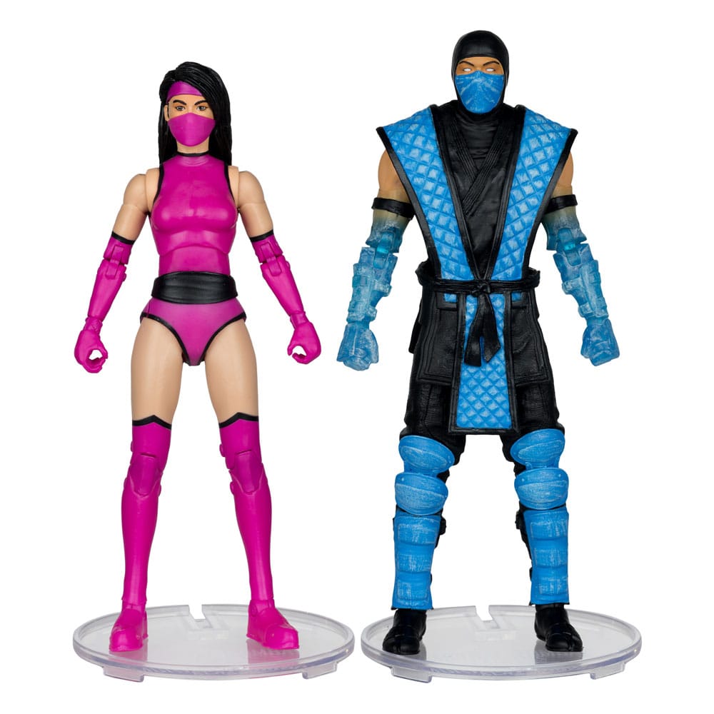 Mortal Kombat Actionfigur 2-Pack Sub-Zero vs. Mileena (Klassiks) 18 cm