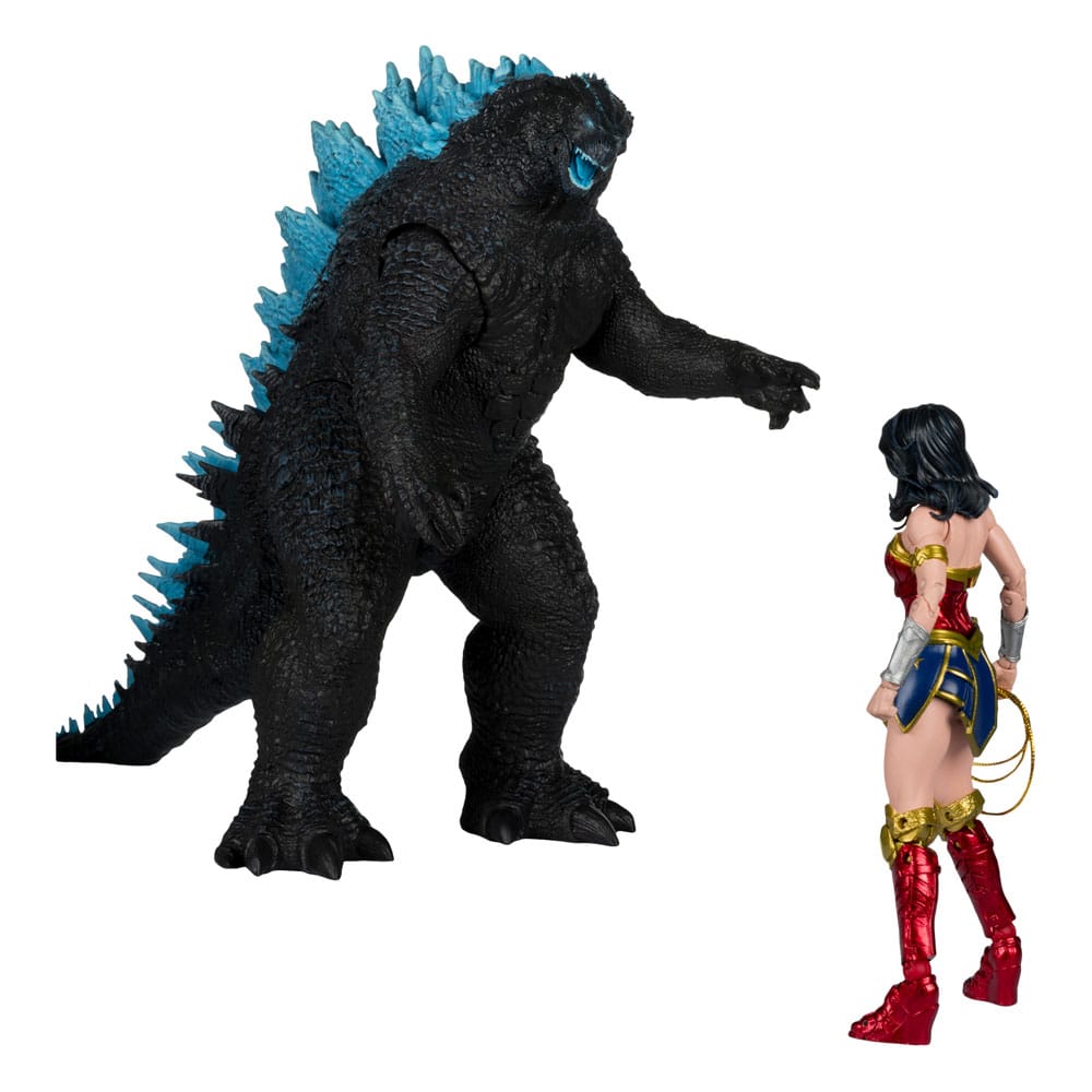 DC Justice League Monsterverse Action Figur 2-Pack: Wonder Woman vs. Atomic Blast Godzilla 18 cm McFarlane Toys