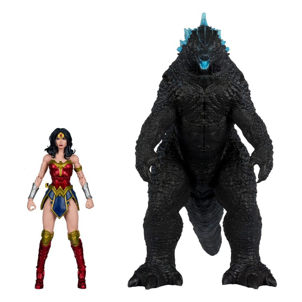 DC Justice League Monsterverse Action Figur 2-Pack: Wonder Woman vs. Atomic Blast Godzilla 18 cm McFarlane Toys