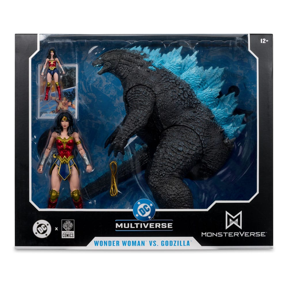 DC Justice League Monsterverse Action Figur 2-Pack: Wonder Woman vs. Atomic Blast Godzilla 18 cm McFarlane Toys