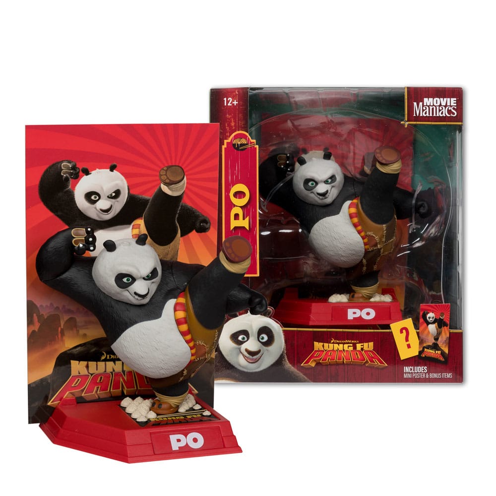 Kung Fu Panda Movie Maniacs PVC Staty Po 17 cm McFarlane Toys