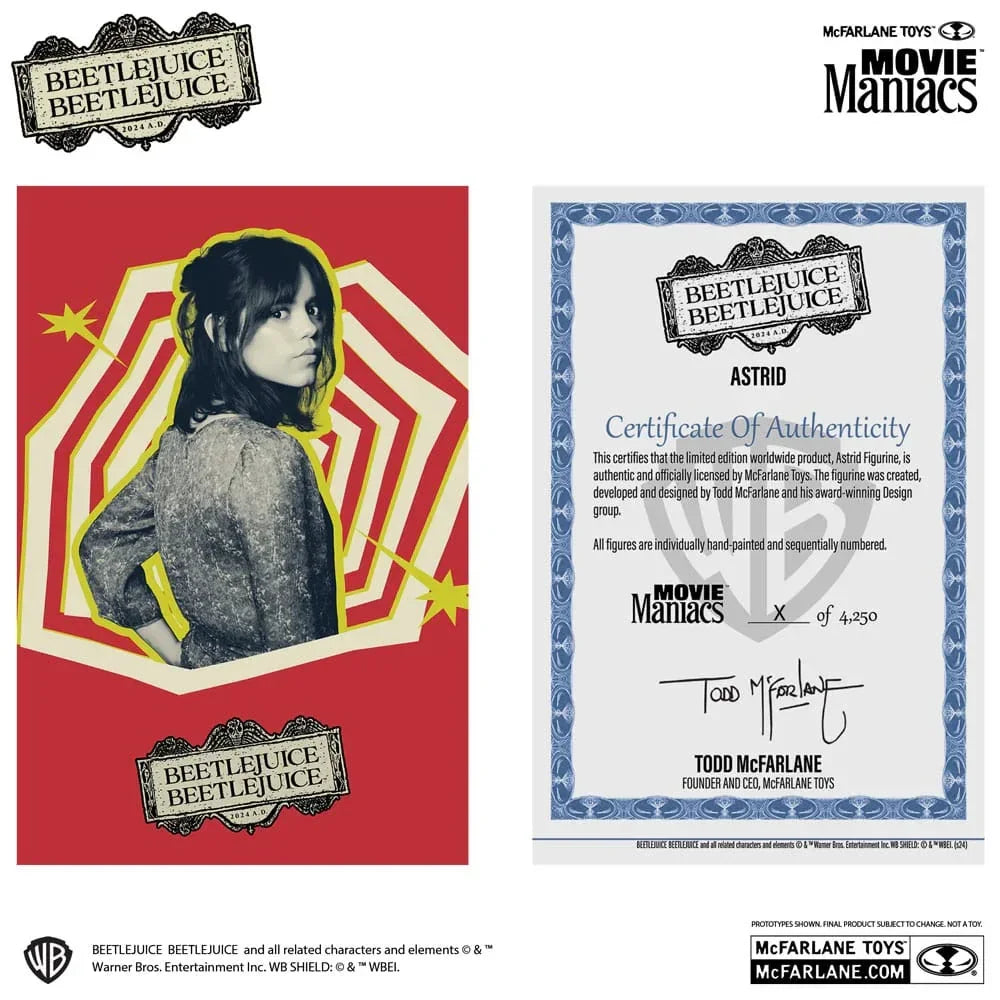 Beetlejuice Movie Maniacs PVC Staty Assortiment (6) McFarlane Toys