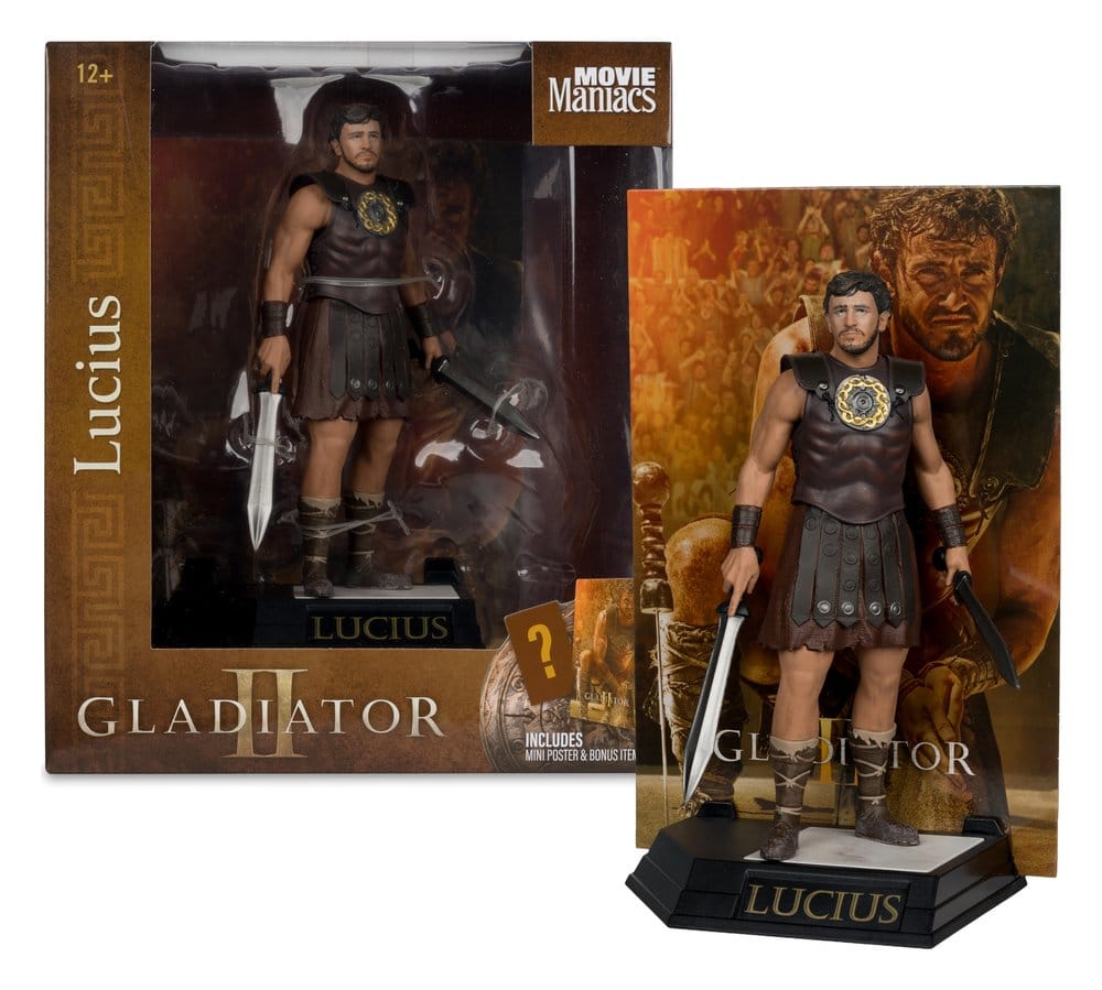 Gladiator II Movie Maniacs actionfigur Lucius 16 cm