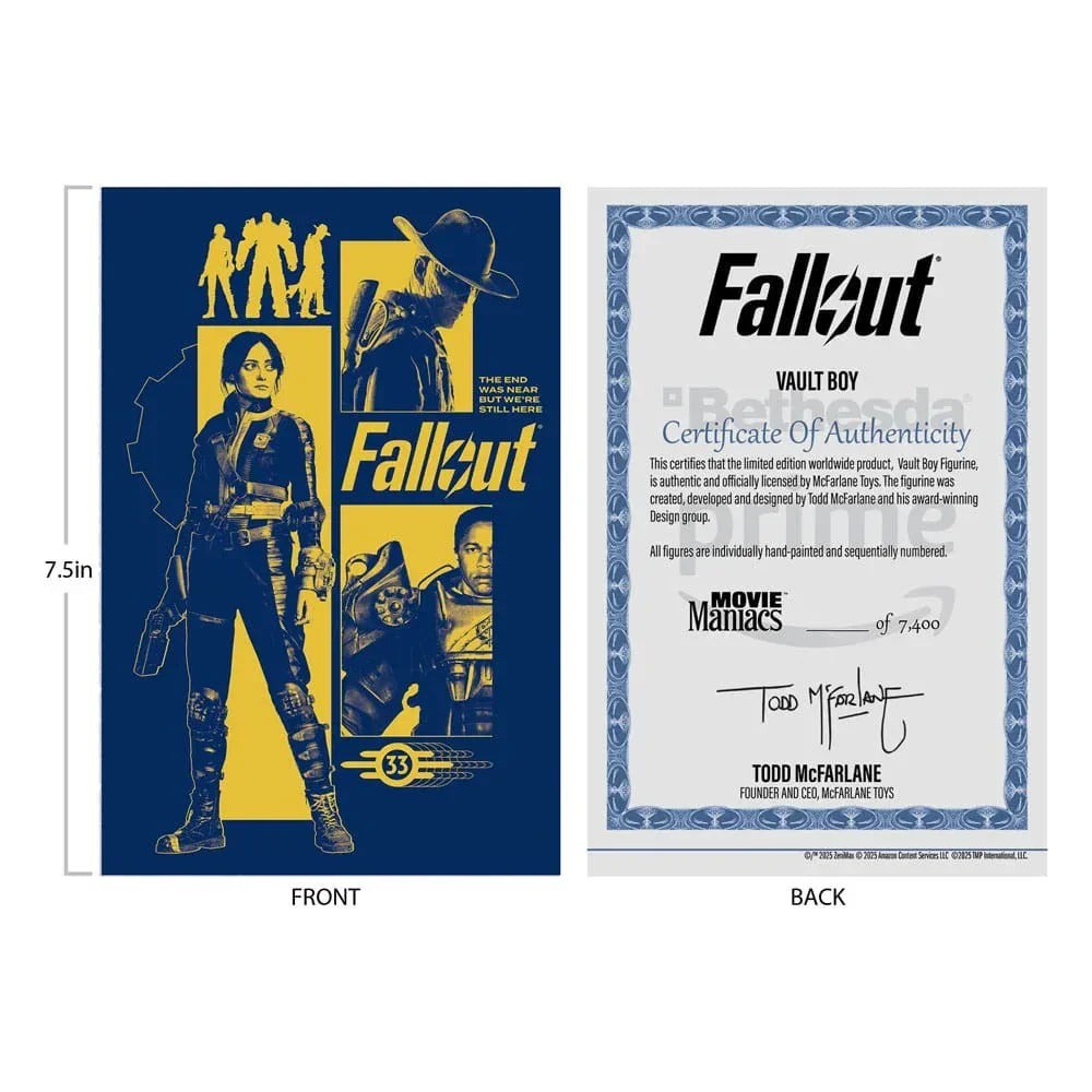 Fallout Movie Maniacs Action Figur Vault Boy Version 3 14 cm McFarlane Toys