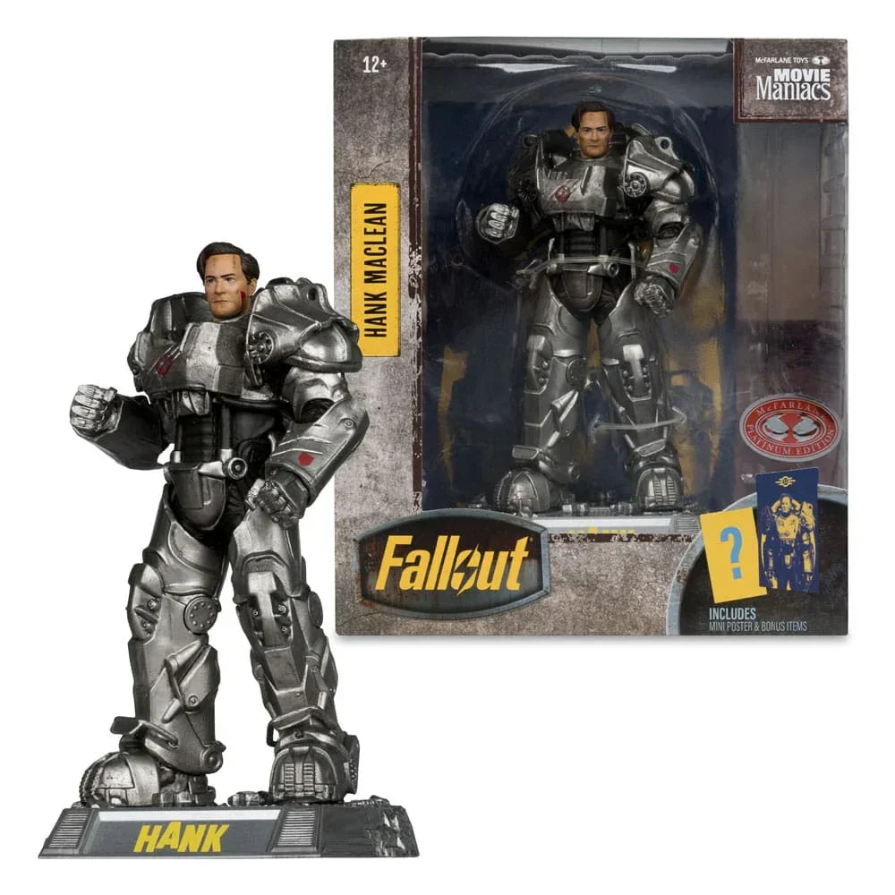 Fallout Movie Maniacs Action Figur Hank Maclean (Säsong 2) (Red Platinum Edition) 17 cm McFarlane Toys