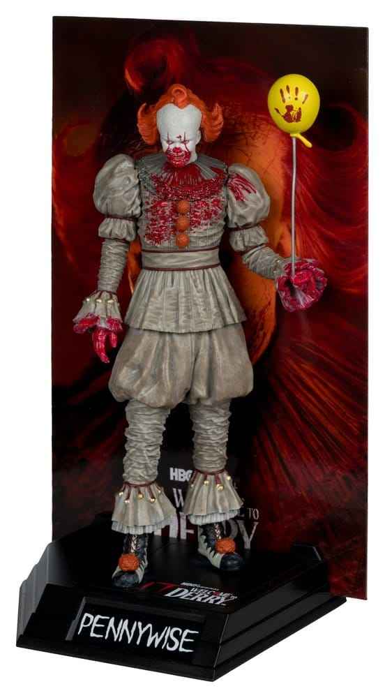 It Welcome to Derry Film Maniacs Figur Pennywise (Blodig) 16 cm