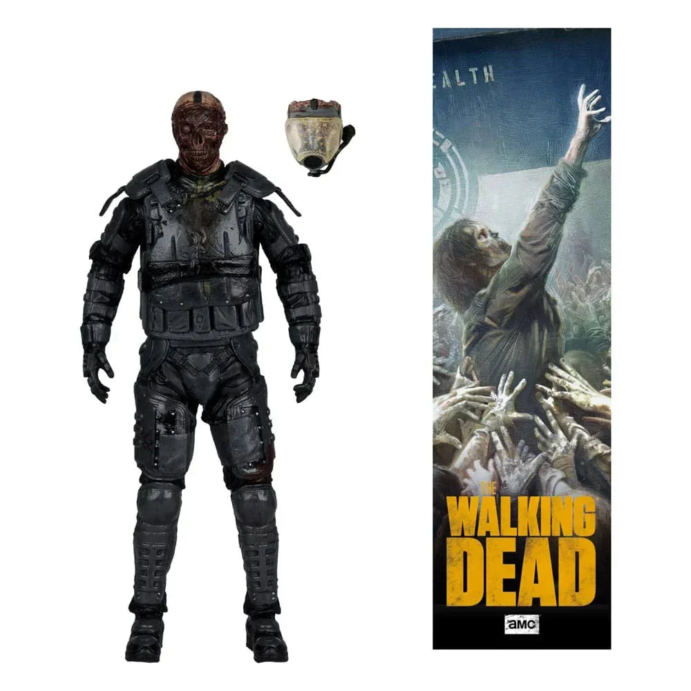 The Walking Dead  Action Figur Gas Mask Zombie (Season 4) 13 cm