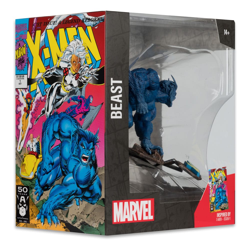 Marvel Collection PVC Figur 1/10 Beast (X-Men #1) 12 cm McFarlane Toys