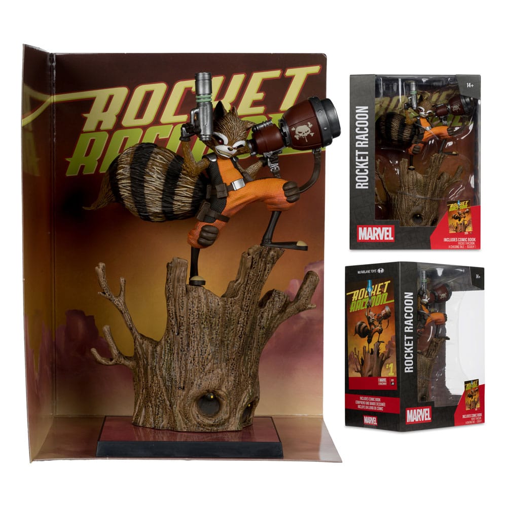 Marvel Collection PVC Figur 1/6 Rocket Racoon (Rocket Racoon: A Chasing Tale #1) 18 cm McFarlane Toys