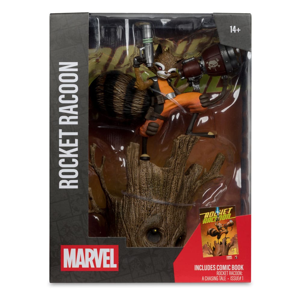Marvel Collection PVC Figur 1/6 Rocket Racoon (Rocket Racoon: A Chasing Tale #1) 18 cm McFarlane Toys