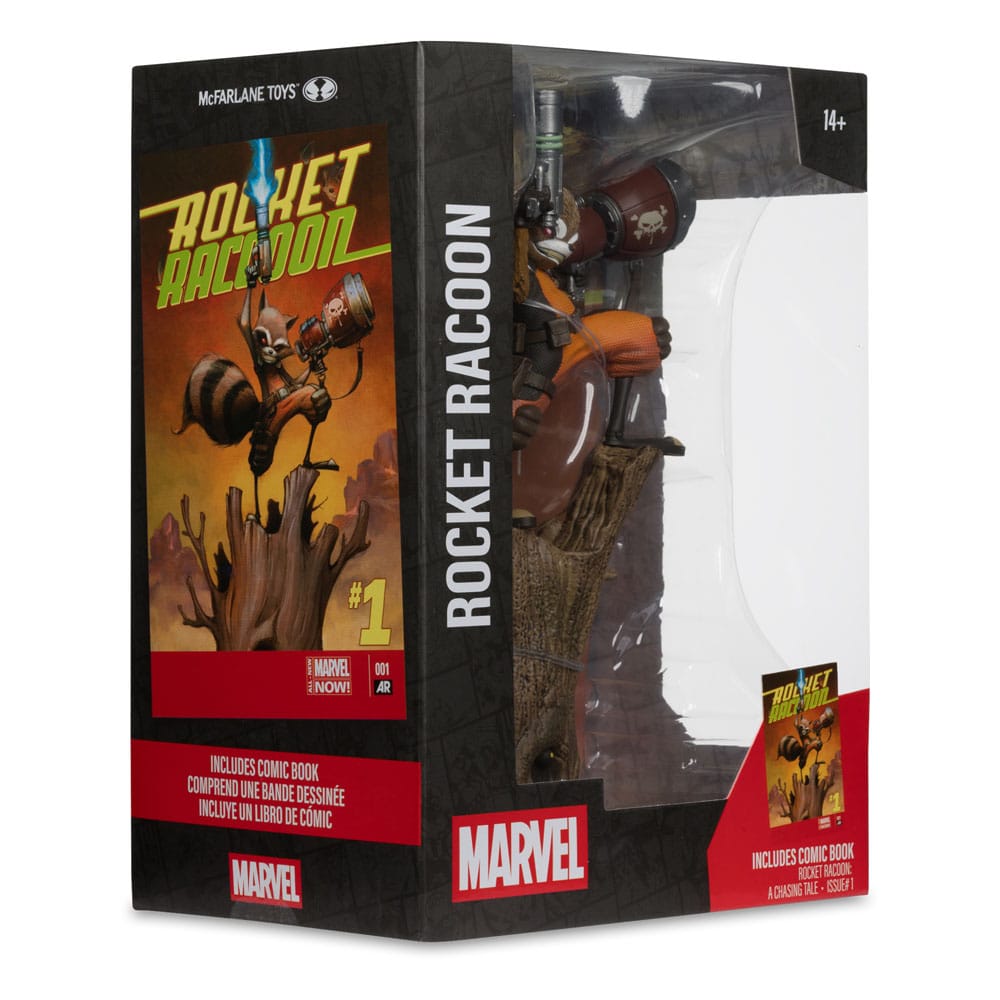 Marvel Collection PVC Figur 1/6 Rocket Racoon (Rocket Racoon: A Chasing Tale #1) 18 cm McFarlane Toys
