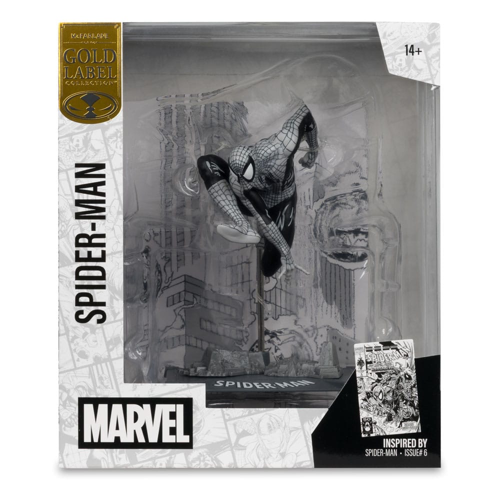 Marvel Collection PVC Figur 1/10 Spider-Man (Spider-Man #6)(Line Art)(Gold Label) 10 cm McFarlane Toys