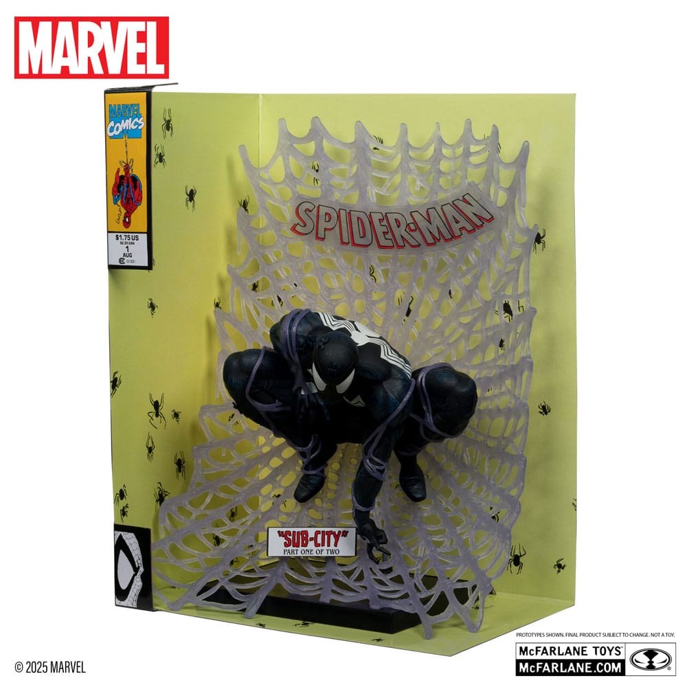 Marvel Collection PVC Figur: Spider-Man (Black Suit) 1/6 McFarlane Toys