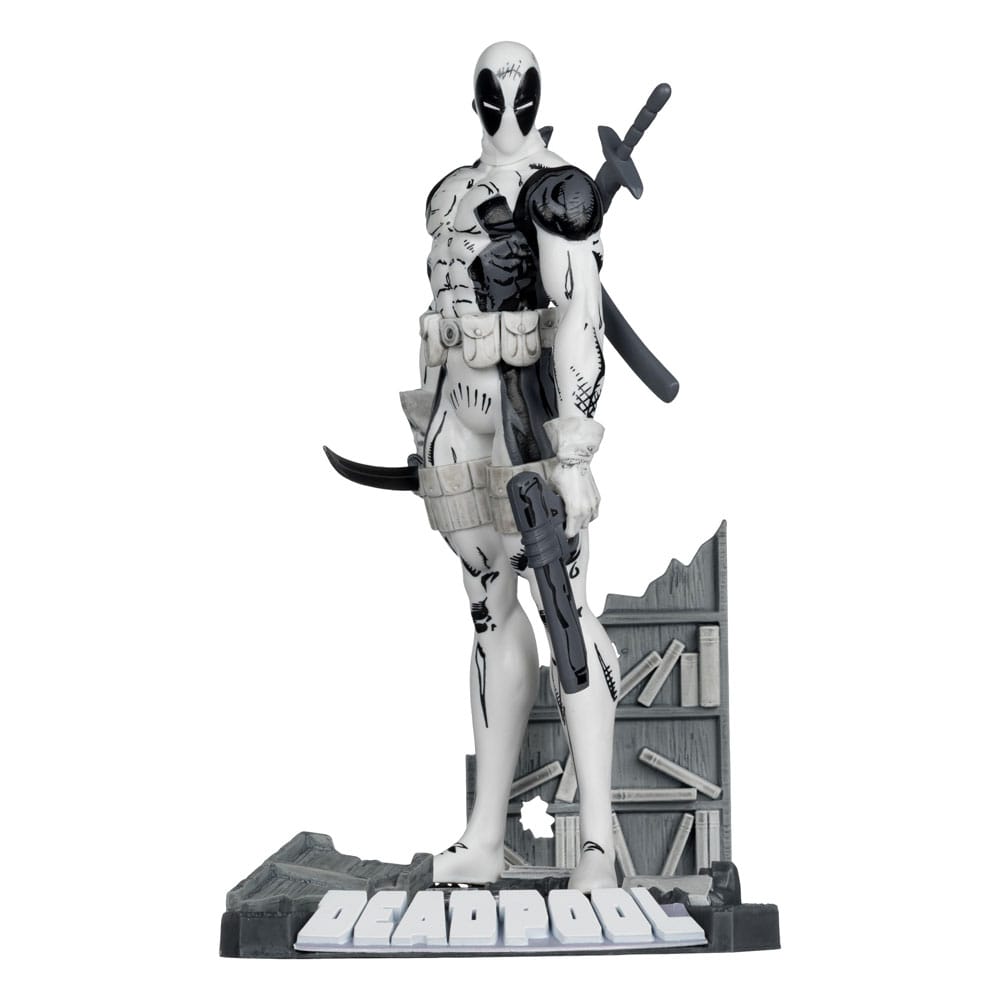 Marvel Collection PVC Figur 1/10 Deadpool (The New Mutants #98) (Line Art) (Gold Label) 17 cm McFarlane Toys