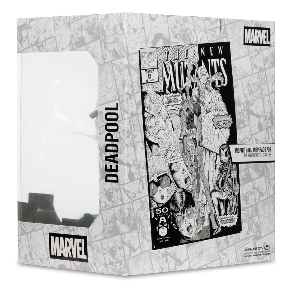 Marvel Collection PVC Figur 1/10 Deadpool (The New Mutants #98) (Line Art) (Gold Label) 17 cm McFarlane Toys