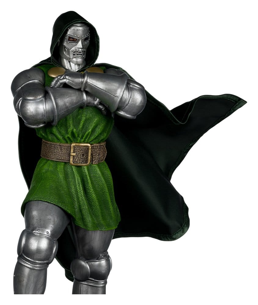 Marvel 1/6 Figur Doctor Doom (Doctor Doom #1) 28 cm – Samlarfigur med Miljöbas och Illustrerad Bakgrund