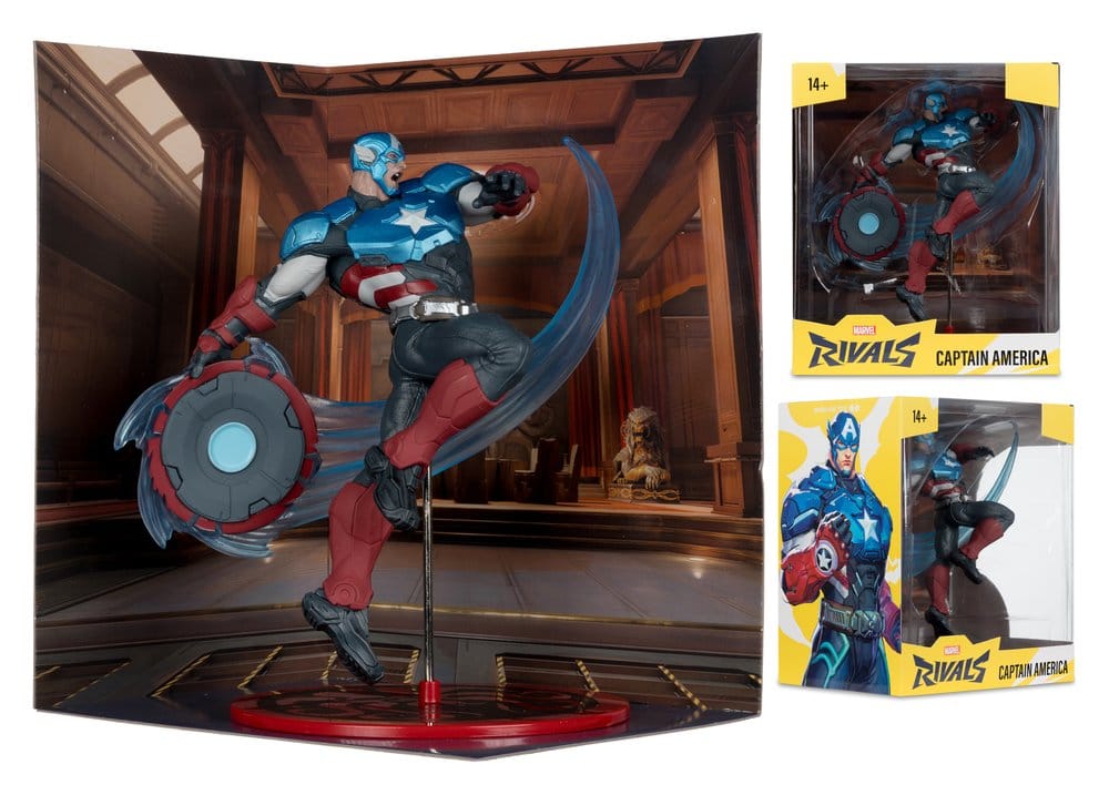 Marvel Rivals Kollektion 1/10 Actionfigur Captain America 20 cm