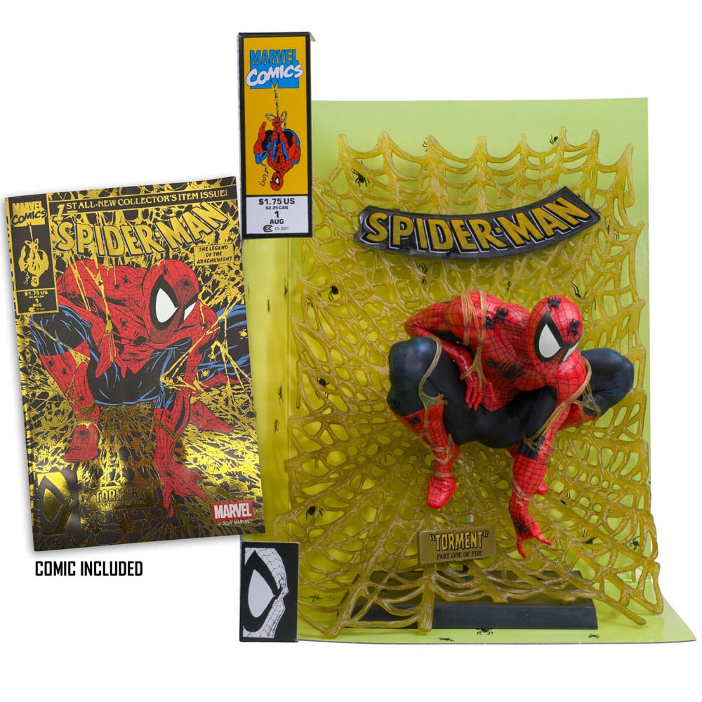 Marvel Collection PVC Figur 1/6 Spider-Man (Spider-Man # 1) (Gold Edition) (Gold Label) 15 cm