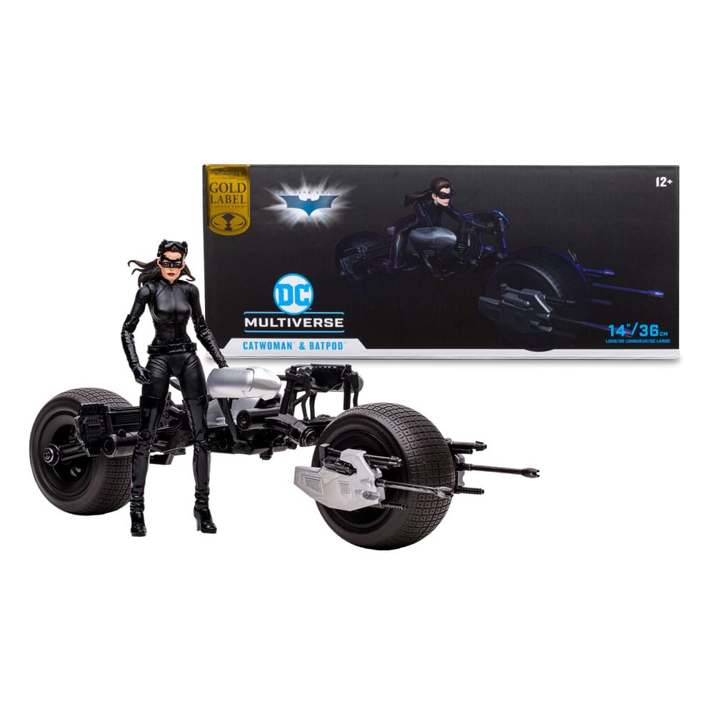 DC Multiverse Fordons Batpod med Catwoman (The Dark Knight Rises) McFarlane Toys