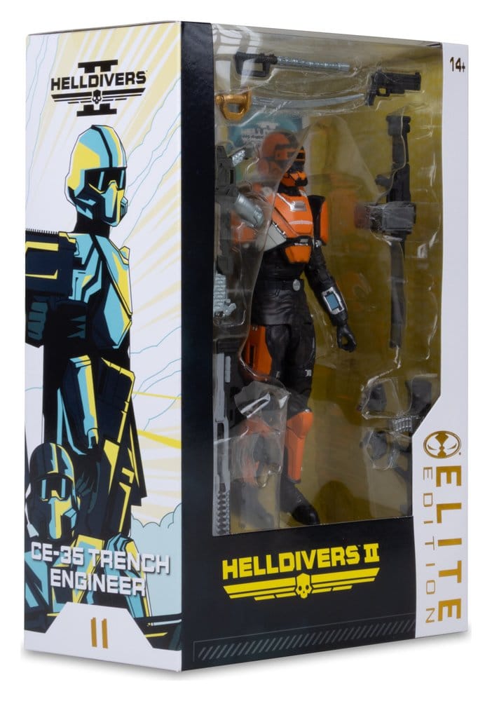 Helldivers 2 McFarlane Elite Edition Actionfigur CE-25 Skyttegravstekniker (Deluxe) 18 cm