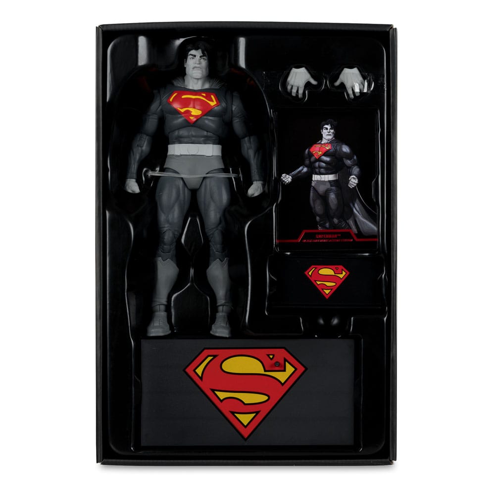 DC Multiverse Actionfigur Superman (The Dark Knight Returns) (Black & White Accent Edition) (Gold Label) 18 cm McFarlane Toys