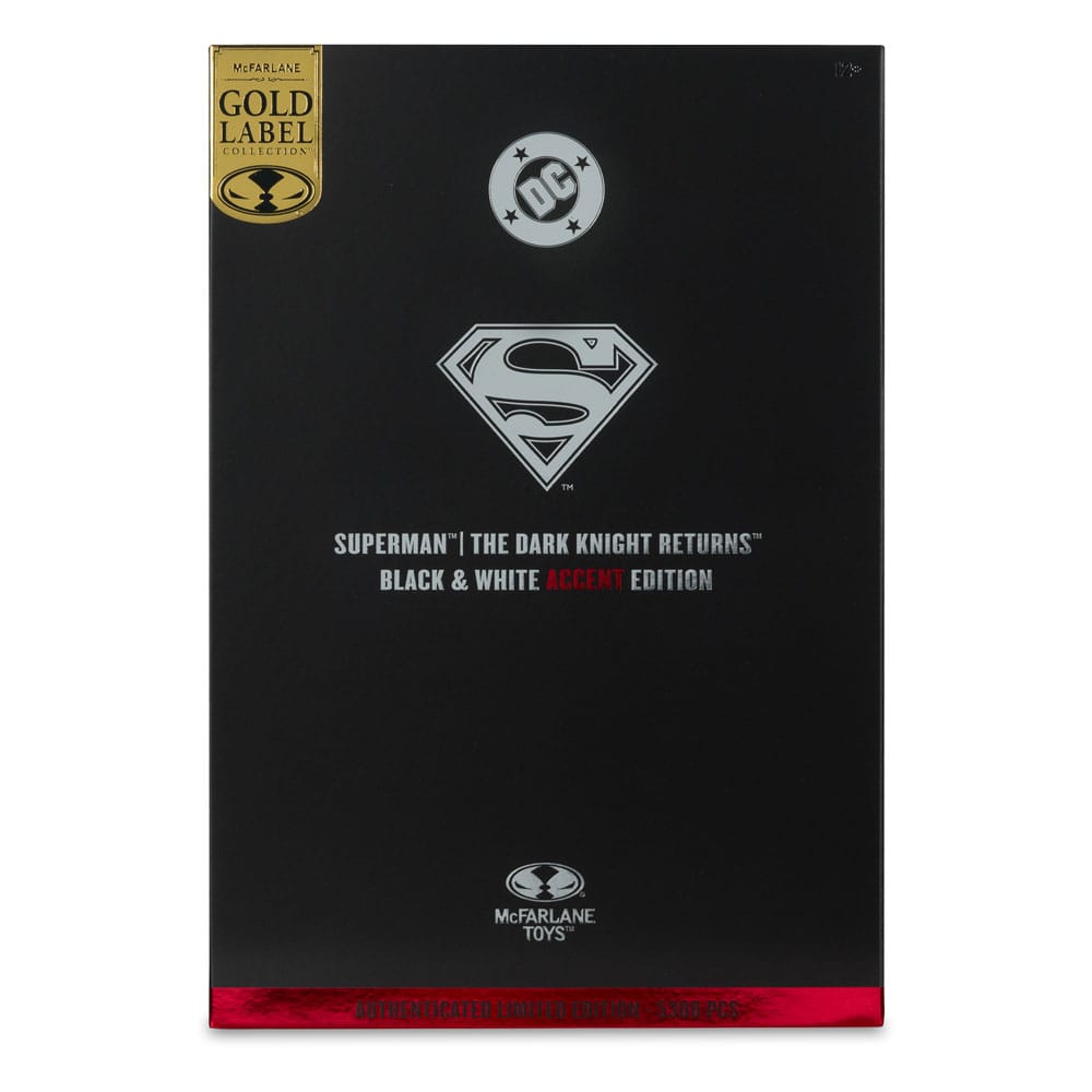 DC Multiverse Actionfigur Superman (The Dark Knight Returns) (Black & White Accent Edition) (Gold Label) 18 cm McFarlane Toys